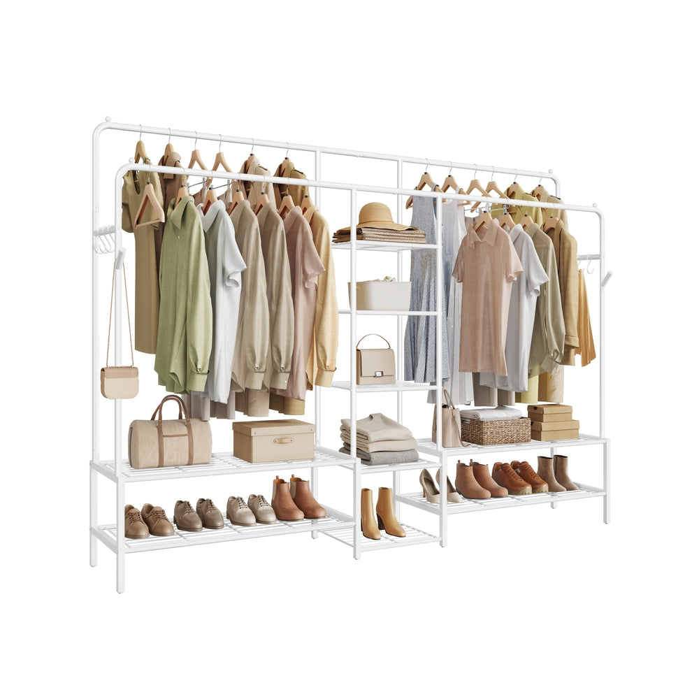 Open Kledingrek Wit 195 cm