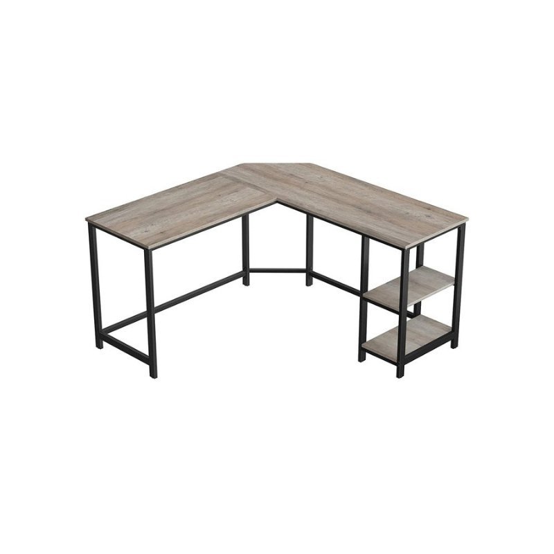 Bureau L - vormig - Computerbureau met 2 planken - Mappenlade - De Vries Meubels