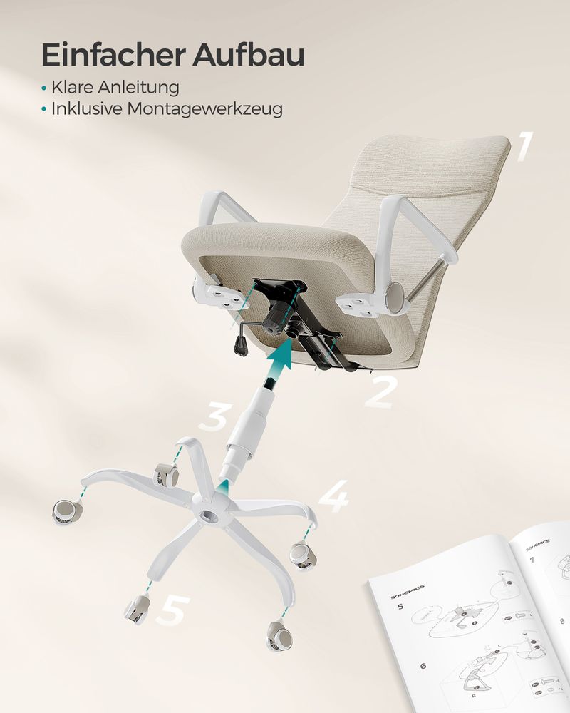 Ergonomische Bureaustoel Met Comfortabele Stofbekleding - De Vries Meubels