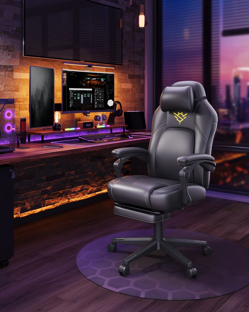 Gamingstoel - In Hoogte Verstelbaar - Ultiem Comfort - De Vries Meubels