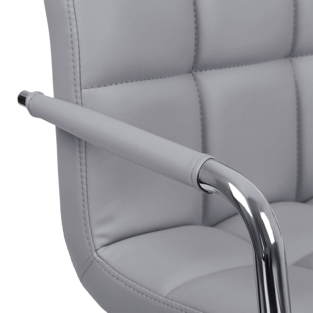 Set van 2 Luxe Barstoelen met Armleuning - Verstelbaar - Kunstleer - De Vries Meubels