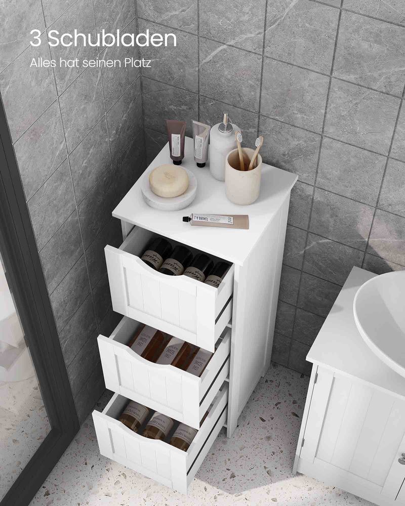 Badkamerkast met 3 of 4 lades - Compact en functioneel - De Vries Meubels