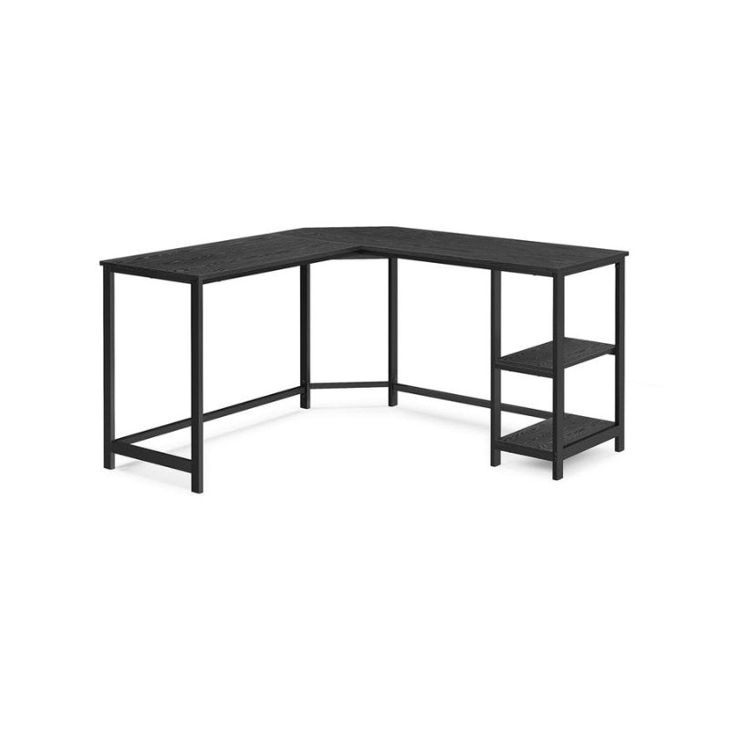 Bureau L - vormig - Computerbureau met 2 planken - Mappenlade - De Vries Meubels