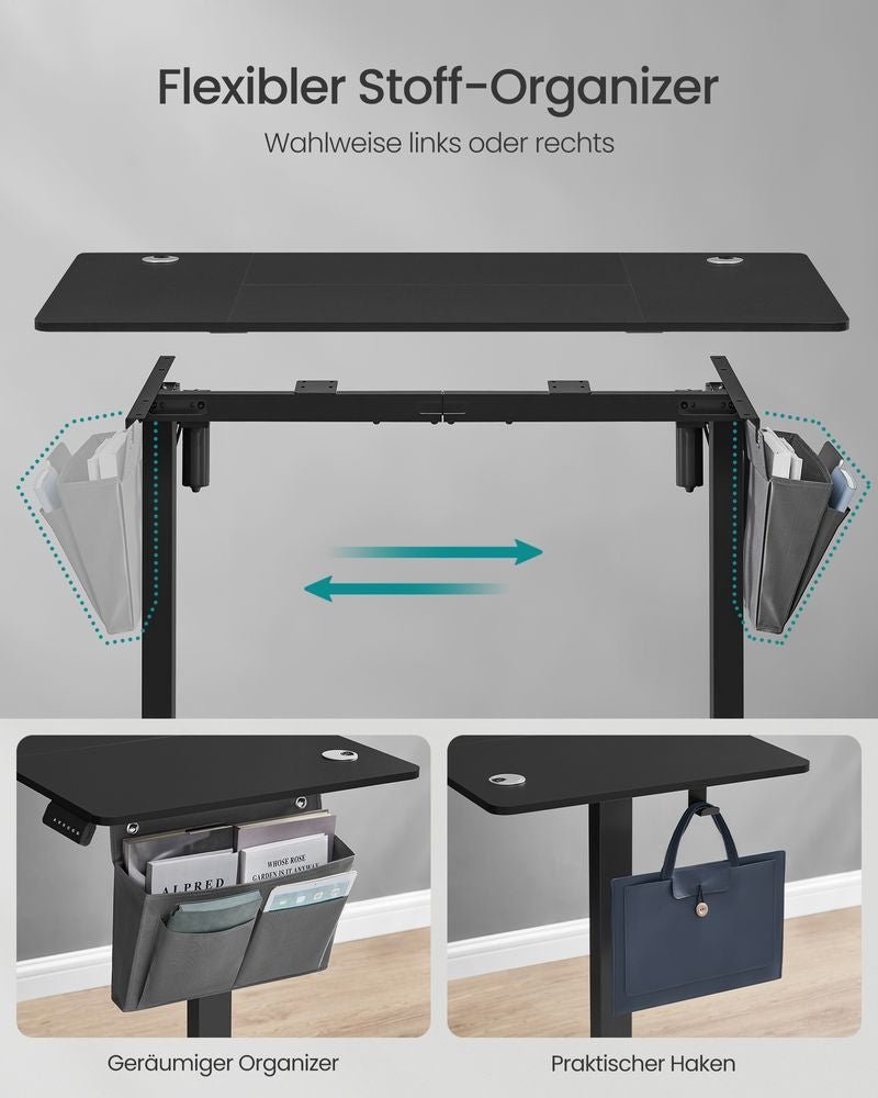 Elektrisch Hoog Laag Bureau - Elektrisch Verstelbaar - Schrijftafel - Ergonomisch Bureau - De Vries Meubels