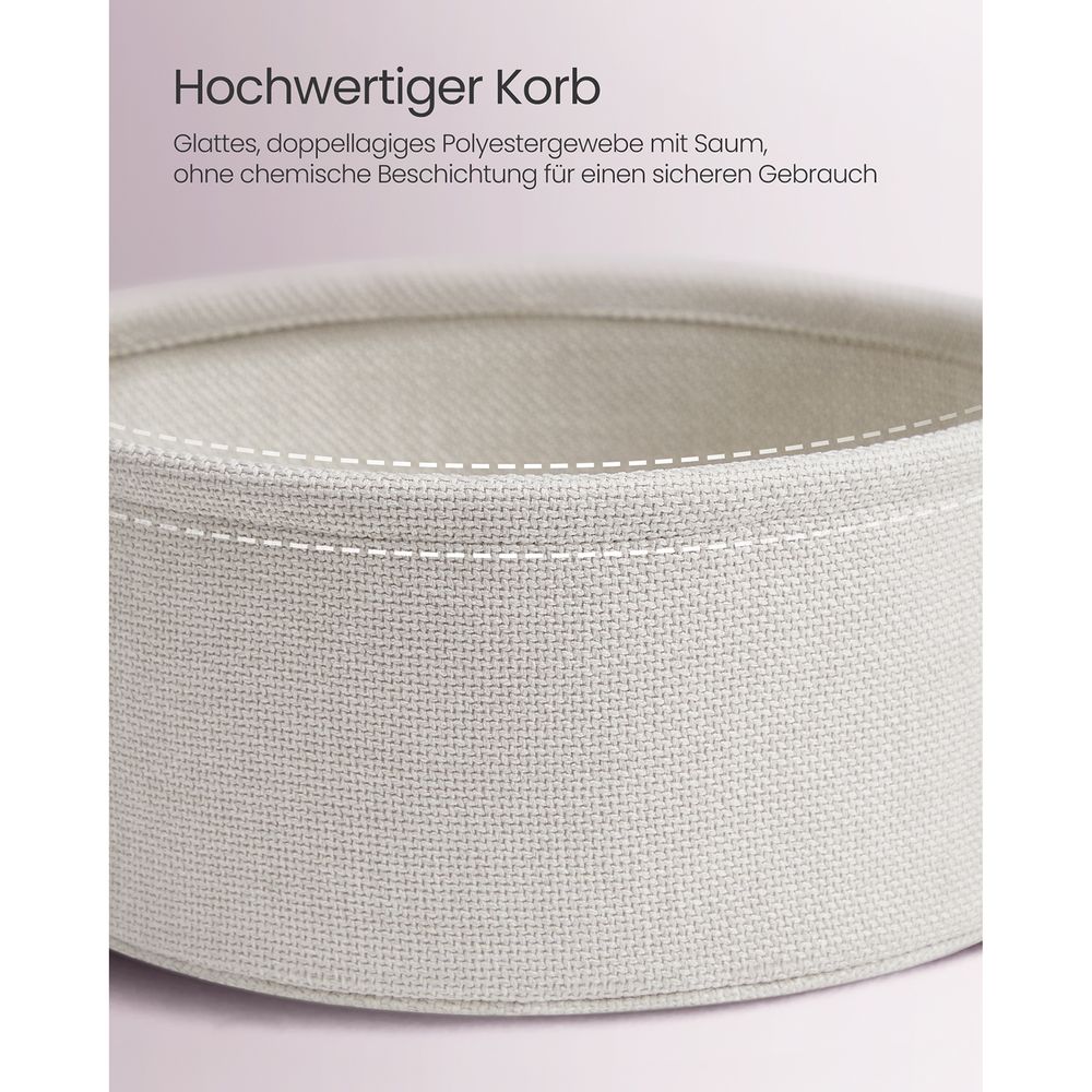 Moderne Ronde Bijzettafel met Opbergmand - De Vries Meubels