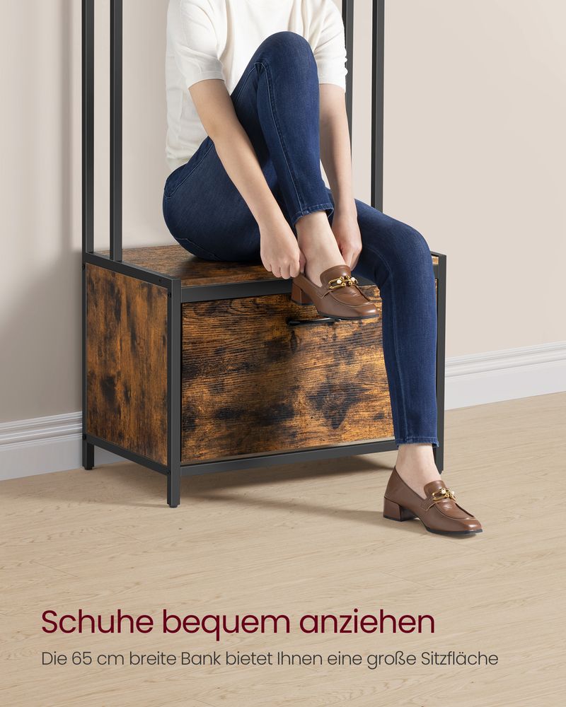 Multifunctionele halgarderobe met schoenenkast - Kapstok - De Vries Meubels