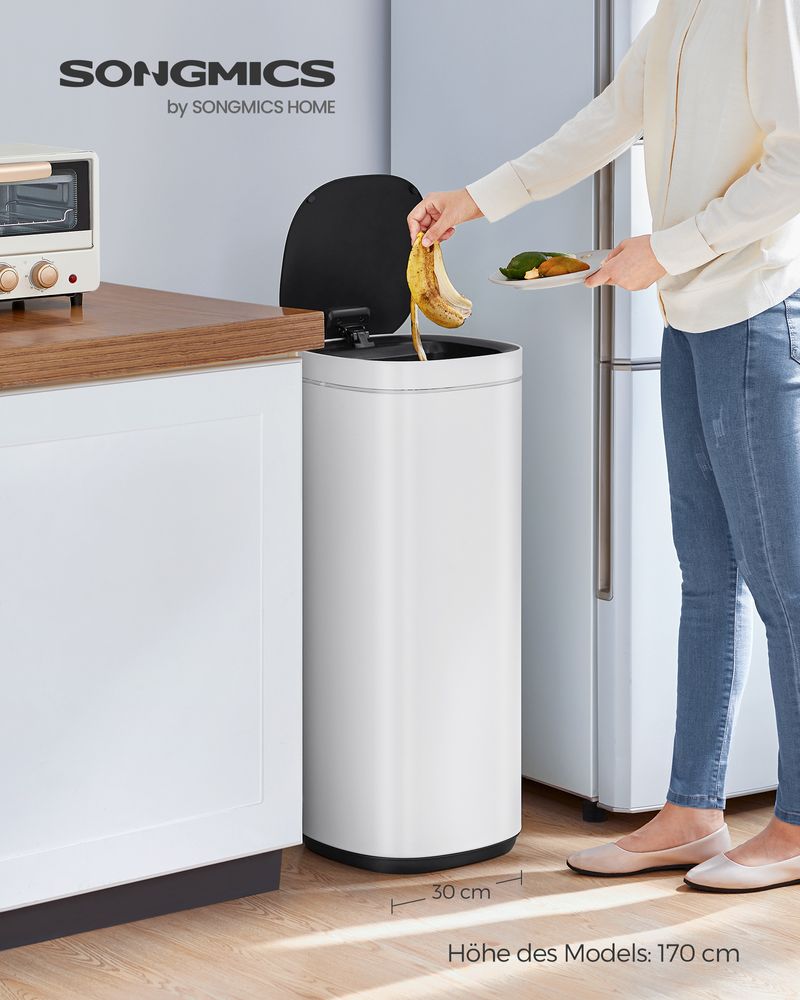 Slimme sensor Afvalemmer 50L - Prullenbak - Compact - De Vries Meubels