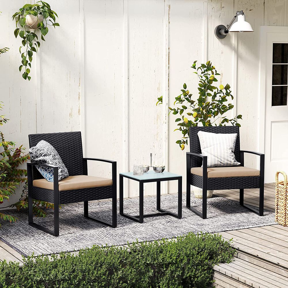 Stijlvol Balkonset met Rattanlook - De Vries Meubels
